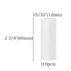 10-Pack Transparent Charger Cable Protector, 4:1 High Shrink Ratio & Non-Slip Adhesive Design  12mm x 60mm(0.47"x2.36") Clear Cord Protector for USB Cable, Never Worry About Falling Off view 2