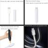 10-Pack Transparent Charger Cable Protector, 4:1 High Shrink Ratio & Non-Slip Adhesive Design  12mm x 60mm(0.47"x2.36") Clear Cord Protector for USB Cable, Never Worry About Falling Off view 3