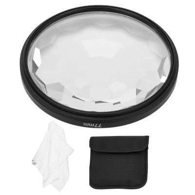 Camera Glass Filter 77mm, High Definition Kaleidoscope Lens, Creates Unique Photo Effects, Sturdy Optical Glass Material, Compatible with 77mm Camera Lenses