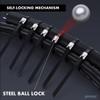 Kable Kontrol Black Metal Zip Ties Bulk Pack - 11" Inch Long 3000 Pcs, 200 Lbs Tensile Strength, Polyester Coated 304 Stainless Steel Cable Ties UV & Chemical Resistance, for Indoor & Outdoor Use view 3