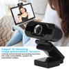 Asixxsix 1080P Webcam with Microphone and Speaker, USB HD Computer Web Camera, Wide Angle Conferencing, Online Calling, Streaming Camera, Plug and Play, for Desktop PC or Laptop Computer view 2