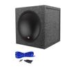 Audiosavings Bundle: 3512-02 12" Car Audio Subwoofer Sub Bundle with Single 12" 1.0 cu.ft. 3/4" MDF Sealed Subwoofer Enclosure Box + Complete Single Sub Box Enclosure Installation Kit (3 Items) view 1