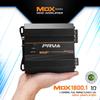 PRV Audio MDX1800.1 1 Ohm Mini Car Audio Amplifier 1 Channel 1800 Watts RMS Ultra Compact Full Range Monoblock Class D Amp for Powersports, Motorcycles, ATV, for High Power Loudspeaker Systems view 2