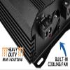 PRV Audio MDX1800.1 1 Ohm Mini Car Audio Amplifier 1 Channel 1800 Watts RMS Ultra Compact Full Range Monoblock Class D Amp for Powersports, Motorcycles, ATV, for High Power Loudspeaker Systems view 4
