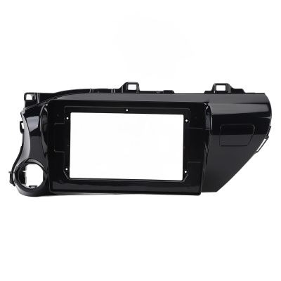 10.1in 2Din Car Radio Stereo Panel Frame for 2015-2018, Left Hand Drive, Protective Navigation Fascia Dash Frame (with Power Cord)