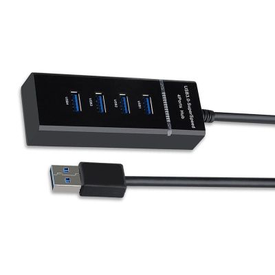 Compactly 4 Port USB Hubs USB Expander for Desktop Laptop Enables Fast Data Transfer and Device Charging Adapter
