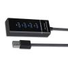 Compactly 4 Port USB Hubs USB Expander for Desktop Laptop Enables Fast Data Transfer and Device Charging Adapter view 1
