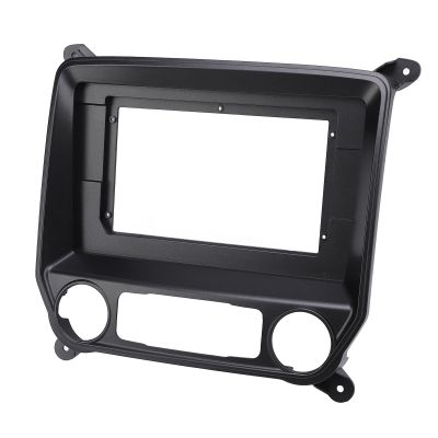 10.1in 2Din Car Radio Stereo Navigation Fascia Dash Panel Frame for 2014-2018 1500 2500 3500, Stylish ABS Material (with Power Cord)