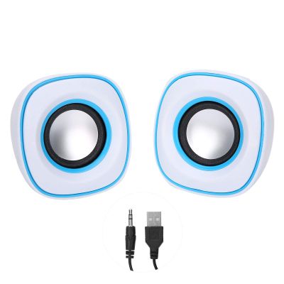 LICAEVEY Computer Speaker, Mini USB / 3.5mm Audio Jack Stereo Speaker for Desktop Computer Laptop Phone MP3 MP4