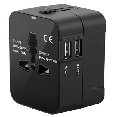 Universal Travel Adapter, European Travel Plug Adapter & International Power Adapter with Voltage Converter US to Europe Universal Power Adapter Worldwide Travel Essentials