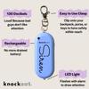 Knockout Siren - Periwinkle - Personal Security Alarm Keychain - Rechargeable - Easy to Use - Super Loud,130 DB, LED Flashlight, Emergency Safety Alarm for Women, Men, Children, Elderly - TSA Approved view 2