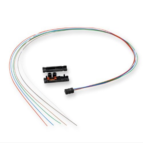 Corning FAN-BT25-06 Fiber Optic Buffer Tube Fan-Out Kit, Indoor, 6 Fibers, 25 Inch Legs