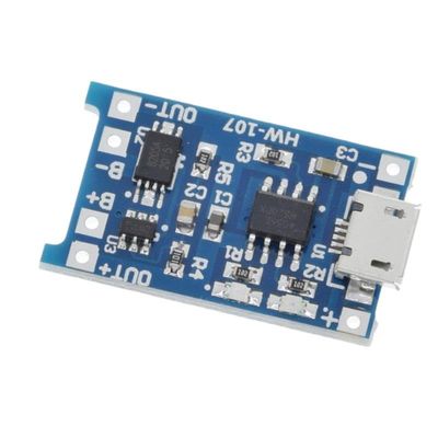 10pcs 5V 1A 18650 TP4056 Lithium Charger Module Charging Protection Dual Functions 1A Li-ion (Color: 18650 Micro)