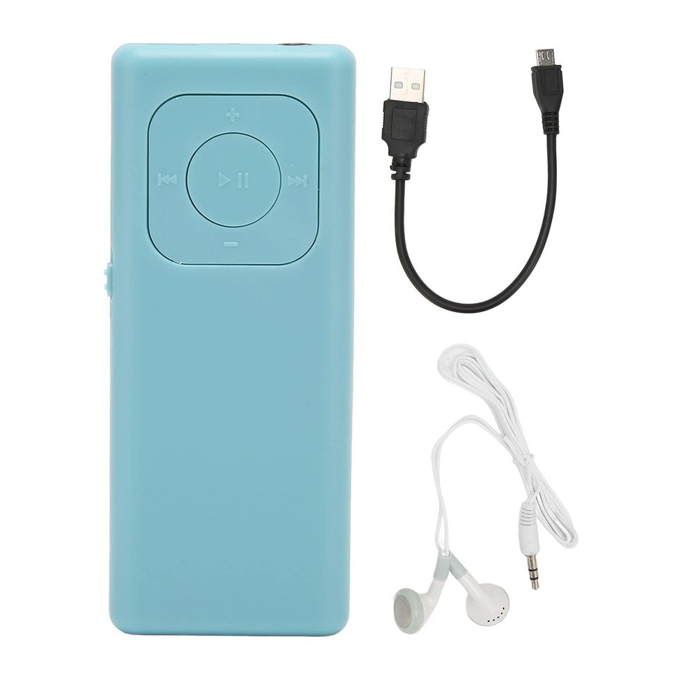 Mtlavishness Portable mp3 Player with Lossless Sound Support: 64gb Memory Card for Studying, Working and Relaxation (Blue)