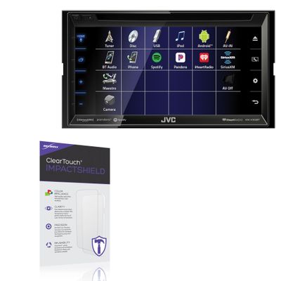 BoxWave Screen Protector Compatible with JVC KW-V350BT - ClearTouch ImpactShield (2-Pack), Impenetrable Screen Protector Flexible Film