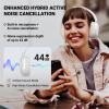 Edifier V80 Hybrid Active Noise Cancelling Headphones, True Wireless Over Ear Bluetooth Headset with 45H Playtime Hi-Res Audio Fast Charging Multipoint Connection for Travel Home Office - Ivory view 2