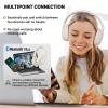 Edifier V80 Hybrid Active Noise Cancelling Headphones, True Wireless Over Ear Bluetooth Headset with 45H Playtime Hi-Res Audio Fast Charging Multipoint Connection for Travel Home Office - Ivory view 4