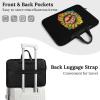 Gay LGBT Rainbow Fist Sunflower Laptop Tote Bag Leather Computer Bag Work Carrying Case Durable Handbag Briefcase 37x28cm Black-style view 3