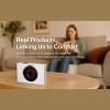 Portable CD Player with Speakers, Desktop CD Players for Home, Bluetooth, Remote Control, LED Screen, FM Radio, U Disk, AUX Port, Wired, White view 4