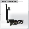 12 Pro Max Charging Port Replacement Kit, Compatible with Various Models, Includes Screwdriver, Metal view 3