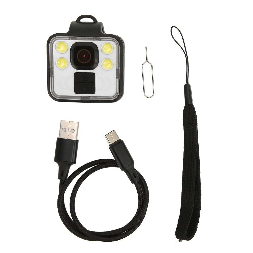 Mini HD Night Vision Camera IP65 Impermeable 4 High Power White Light 1080P 3 in 1 Small Video Camera for Outdoor