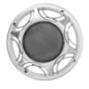 Edinstry Car Metal Audio Speaker Grill Cover Mesh Woofer Horn Guard Decorative Circle Grille Protector Silver Tone 8in view 1