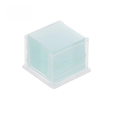 JOEBO Microscope Kit 18x18mm 20x20mm 22x22mm 24x24mm Transparent Square Glass Slides Coverslips Coverslides for Microscope Optical Instrument, 100 PCS Microscope Lens Adapters(20x20 mm)