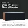 ELAC Debut 3.0 DC53-WN Center Channel Speaker, Walnut - 1 Aluminum Dome Tweeter & Dual 5.25 Aramid Fiber Woofers - 2-Way Bass Reflex - 57Hz to 38KHz Response view 2