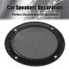 Edinstry Car Audio Speaker Cover Mesh Subwoofer Grill Horn Glossy Guard 3'' Titanium Tone Protector view 3