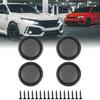 Edinstry Car 4pcs Cover 5" Mesh Protector Car Speaker Cover Woofer Subwoofer Grill Black view 2