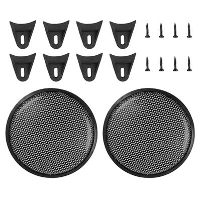Edinstry 2pcs Car Speaker Grill Cover Mesh Protector Car Speaker Cover Woofer Subwoofer Grill 10 Inches