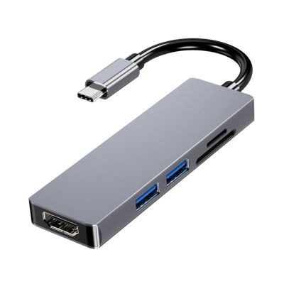 Bydezcon USB Docking Station Digital Multiport Adapter Dongle USB C HUBs Splitter for Laptop USB C Dongle with USB2.0 Port
