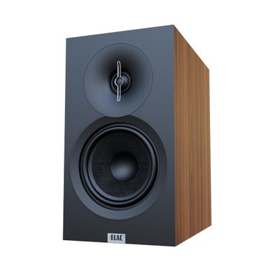 ELAC Debut 3.0 DB53-WN Bookshelf Speakers, Walnut (Pair) - 1 Aluminum Dome Tweeter & 5.25 Aramid Fiber Woofer - 2-Way Bass Reflex - 48Hz to 38KHz Response