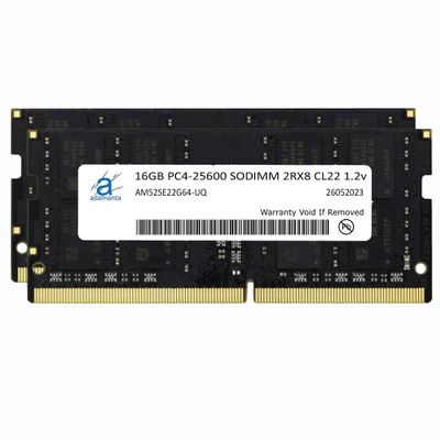 Adamanta 32GB (2x16GB) Compatible for MSI Creator 17, GF63 Thin 11UC, GF65 Thin 10SE Laptop DDR4 3200MHz PC4-25600 SODIMM 2Rx8 CL22 1.2v Notebook Memory Module Upgrade RAM