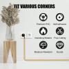 Self-Adhesive Cable Hider,Flexible Wire Cover Cable Raceway for Wires, Wall Mount TV, Home Audio, Network,Power and Phone Line Managemen (Light Brown, 236inch) view 4