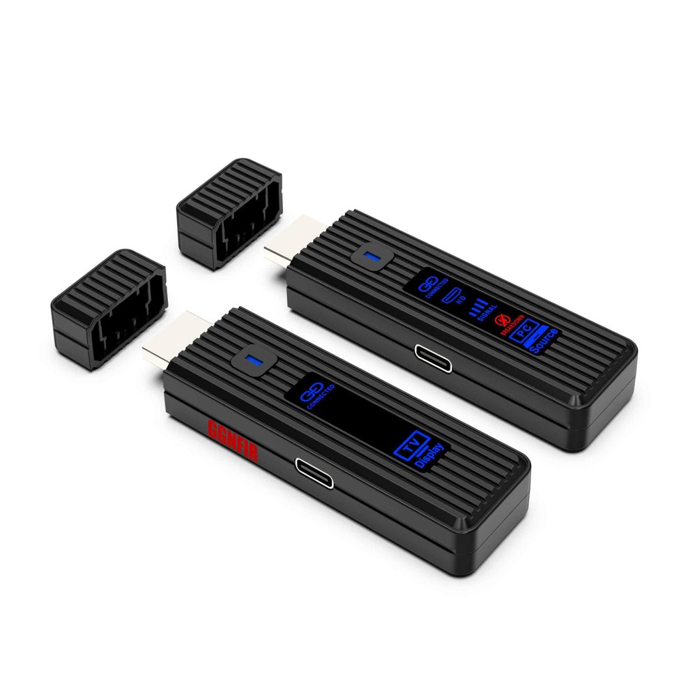 2026 Upgraded Wireless HDMI Transmitter and Receiver,4K Decode&FHD Output,LED Display.Plug&Play. Portable Dual band2.4G/5.8G up to 165Ft for Video&Audio to Home Theater.TV.Monitors.Projectors.