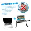 Angoily Adjustable Laptop Stand Multi-Functional Notebook Riser for Desk and Bed Ergonomic Height-Adjustable Holder Cooling Shelf Design view 2