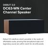 ELAC Debut 3.0 DC63-WN Center Channel Speaker, Walnut - 1 Aluminum Dome Tweeter & Dual 6.5 Aramid Fiber Woofers - 2-Way Bass Reflex - 50Hz to 38KHz Response view 2