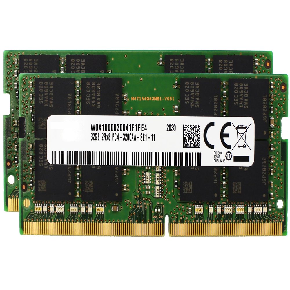 Factory Original 64GB (2x32GB) Compatible for MSI GP66 Leopard, PRO DP20Z 5M Laptop DDR4 3200MHz PC4-25600 SODIMM 2Rx8 CL22 1.2v Notebook Memory Module Upgrade RAM Adamanta