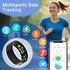 RICHCLLCTR Health Rings for Women Men, Fitness Tracker with Heart Rate,Blood Oxygen, Blood Pressure, Sleep/Step Tracker, IP68 Waterproof Smart Ring for iPhone & Android (Silver, 10#) view 3
