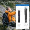 ARTCISE Carbon Fiber Travel Tripod  Ultra-Lightweight, Compact Camera Tripod for Travel Photography | 66" Max Height,44lb Load view 3