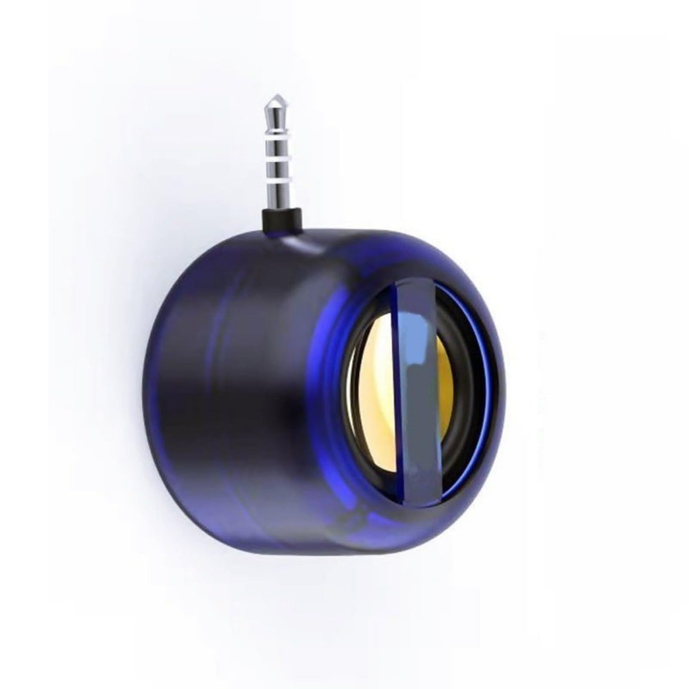 WEISUYUUS 3.5mm Speakers ABS Enhances Sound Speakers Amplifiers Portable for Phone Tablet Laptop White/Blue/Black