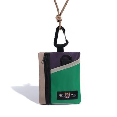 Compatible with JBL Endurance Peak 3 Portable Bluetooth Earphone Storage Pouch with Lanyard -Stylish Color - Block Design, Ideal for On - The - Go Protection and Easy Carrying (Green Lion Awakening)