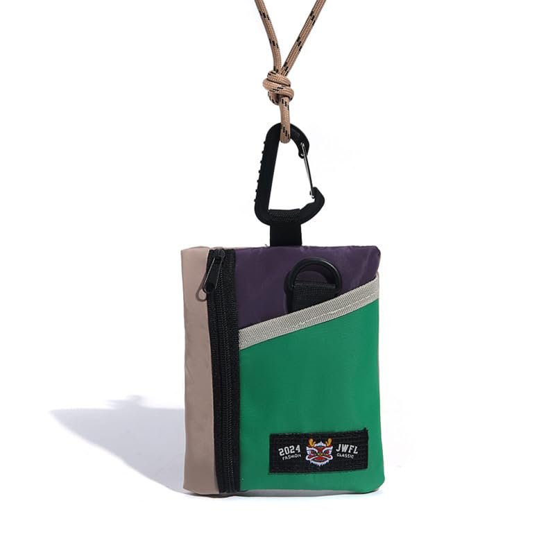 Compatible with JBL Endurance Peak 3 Portable Bluetooth Earphone Storage Pouch with Lanyard -Stylish Color - Block Design, Ideal for On - The - Go Protection and Easy Carrying (Green Lion Awakening)