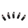 ZBLZGP M8 B-Code 5 Pin Connector, IP67 Waterproof Male Female Plug, Straight & Elbow Screw Solder Assembly Cable Connector for Proximity Switch Sensor, 5 Pack view 4