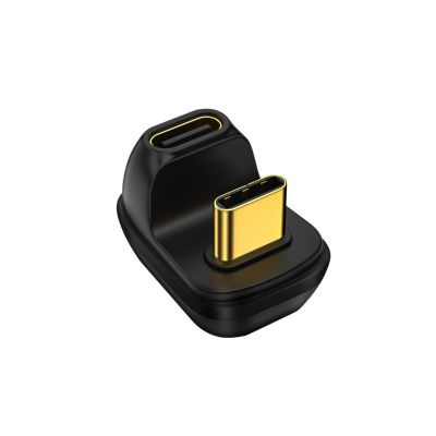180 Degree Type C Male To Female Adapter Charging Connector With 100W Quick Charging And 40Gbps Data Transfer Function