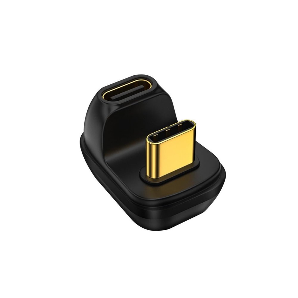 180 Degree Type C Male To Female Adapter Charging Connector With 100W Quick Charging And 40Gbps Data Transfer Function