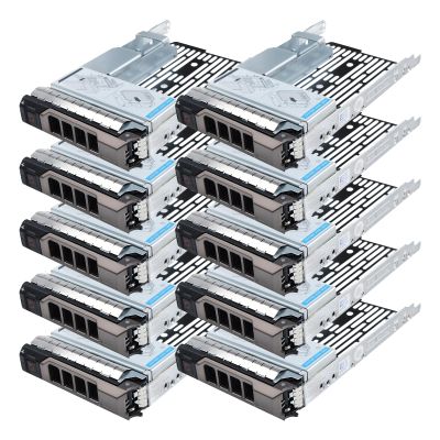10-Pack 3.5" Hard Drive Tray Caddy with 2.5" Drive Adapter Compatible with Dell PowerEdge Servers R430 T430 R530 T630 R730 R930 R420 T420 R520 T620 R720 R410 R415 T410 5510 R515 T610 R710 T710