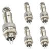 5Sets GX12 Aviation Connector - Circular Metal Plug & Socket Set with Panel Mount (4Pin Options)IP68 Waterproof view 1