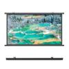 16:9/4:3 Wall Mounting Pull Down Screen, Projection Screen Black Backing Movie Screen, HD Anti-Crease, Roll-up Storage, Easy Setup, for Home Theater Indoor Outdoor HD 4K Manual Movie Screen(Black 30", view 1